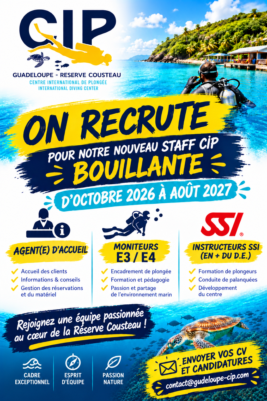 LE CIP BOUILLANTE RECRUTE!